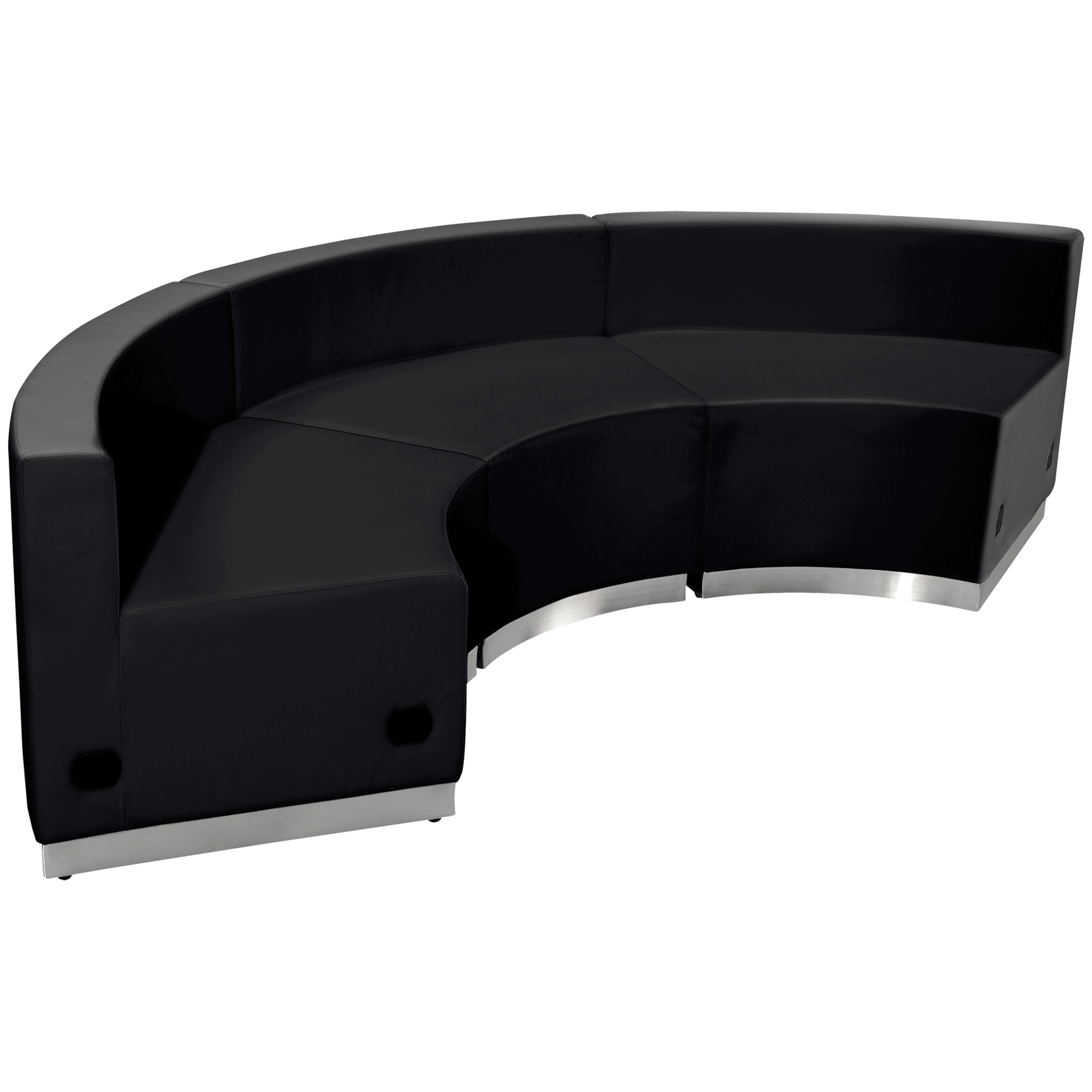 Flash Furniture, 3 PC Black LeatherSoft Reception Configuration, Included (qty.) 3 Model# ZB803740SBK